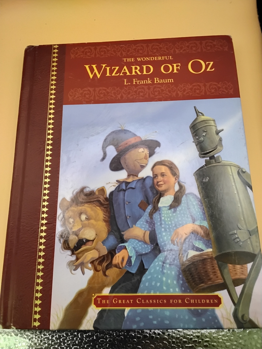 Vintage Collector's Hardcover Book "The Wonderful Wizard Of The Oz"By L. Frank B